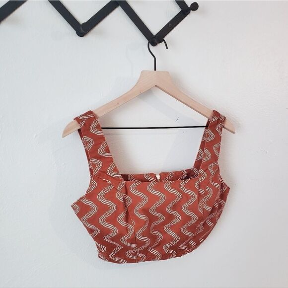 The Ragged Priest Milk It Haze Printed Crop Top Size Medium (UK 10) NWT - Picture 10 of 13